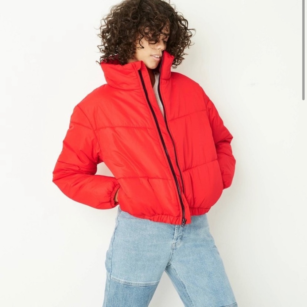 Target - Wild Fable Red Cropped Puffer Jacket